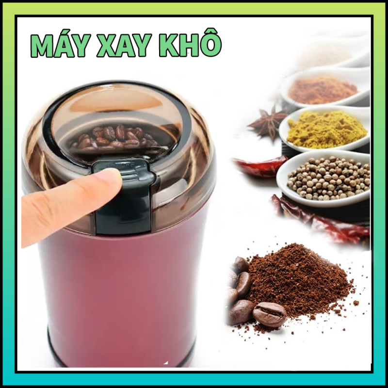 Giá bán Máy Nghiền Bột Ngũ Cốc Đa Năng Siêu Tốc - Xay Caffe, Ngũ Cốc, Bột, Gia Vị - Máy Xay Gia Vị, Máy Xay, Máy xay Nghiền Bột Ngũ Cốc khô mini, Máy Xay Mini Cầm Tay