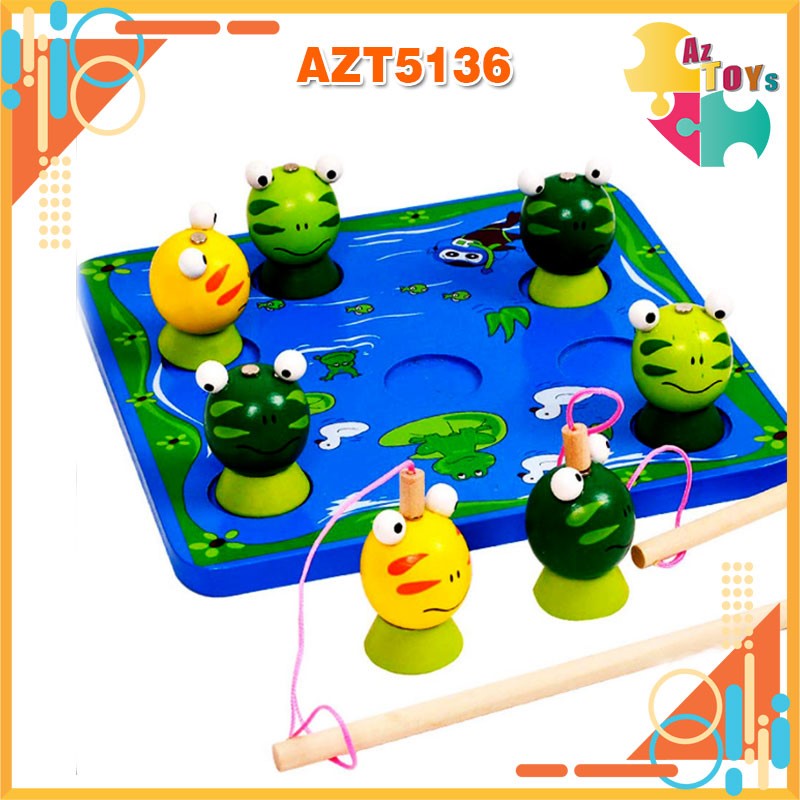 [HCM]Bộ Đồ Chơi Gỗ Câu Ếch 2 Cần - AZT5136