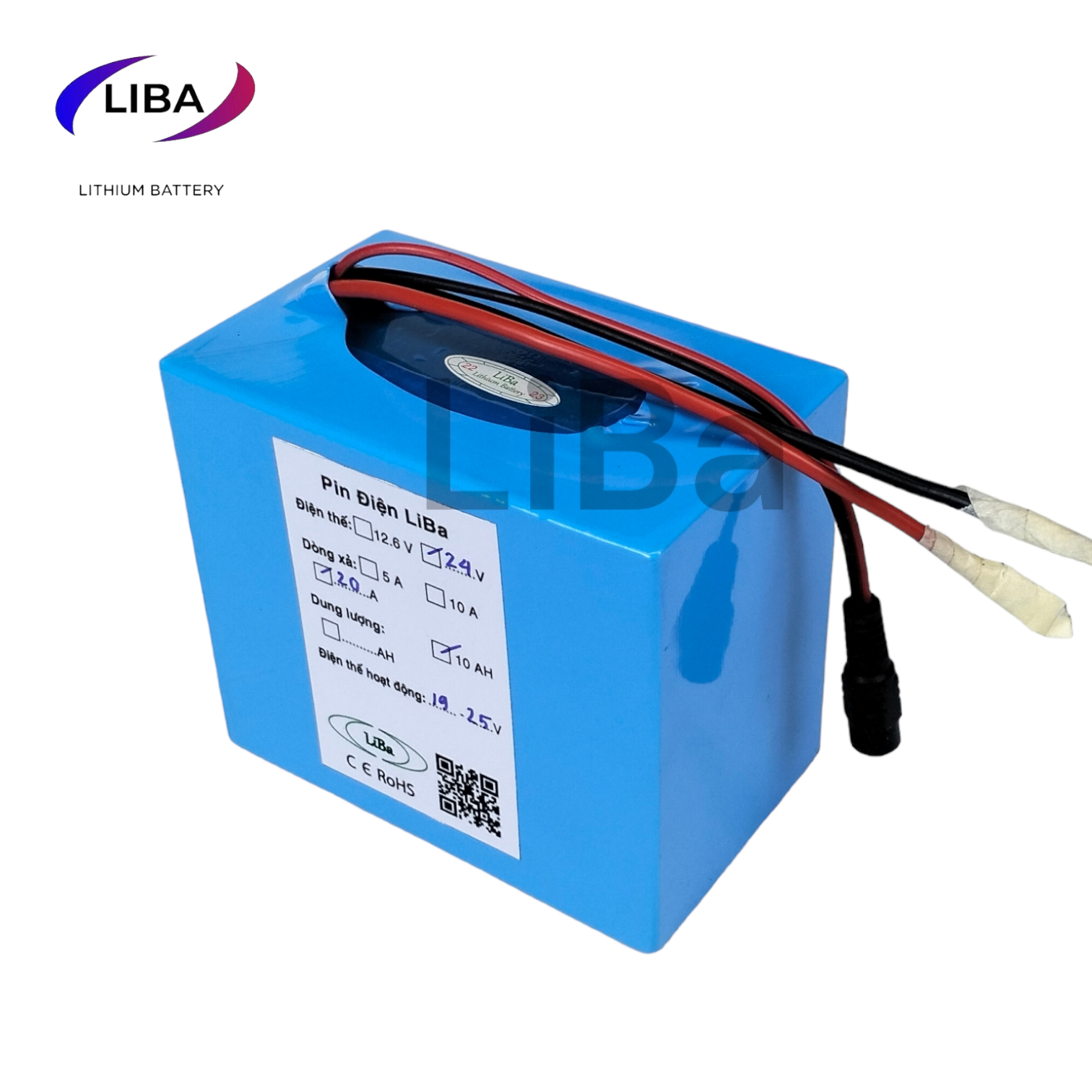 Pin Li ion 24V 6S 10Ah - 40Ah, pin dùng cho thiết bị điện tử, thiết bị điện gia đình công, thay thế acquy chì - LiBa