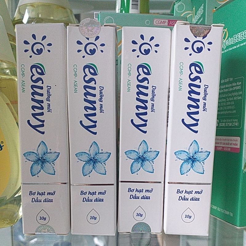 [HCM]dưỡng môi esunvy ( bơ hạt mỡ  dầu dừa)