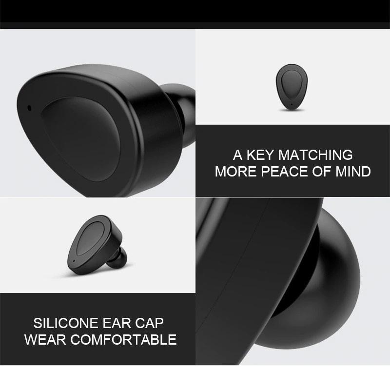 Tai Nghe Bluetooth TWS-K2 Wireless Earbuds IOS/Android V4.1 - Có Dock Sạc (Nghe 2 Tai Âm Thanh Hay, Pin Trâu)