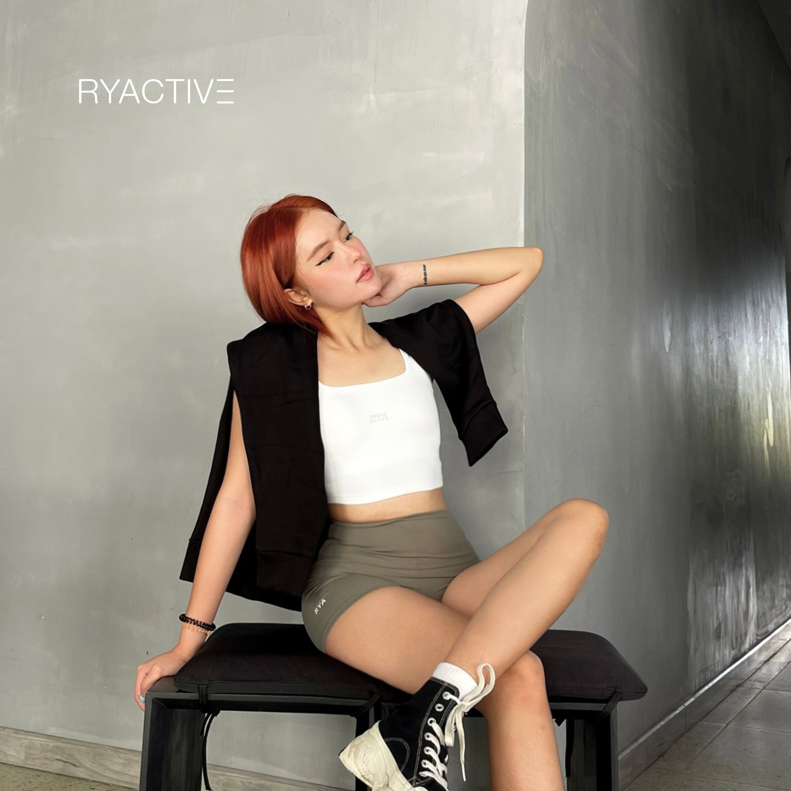 Áo ngực thể thao RYACTIVE -  VICTORY SPORTBRA White