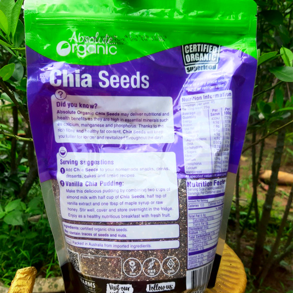 Hạt chia nhập khẩu Úc túi 50G date dài