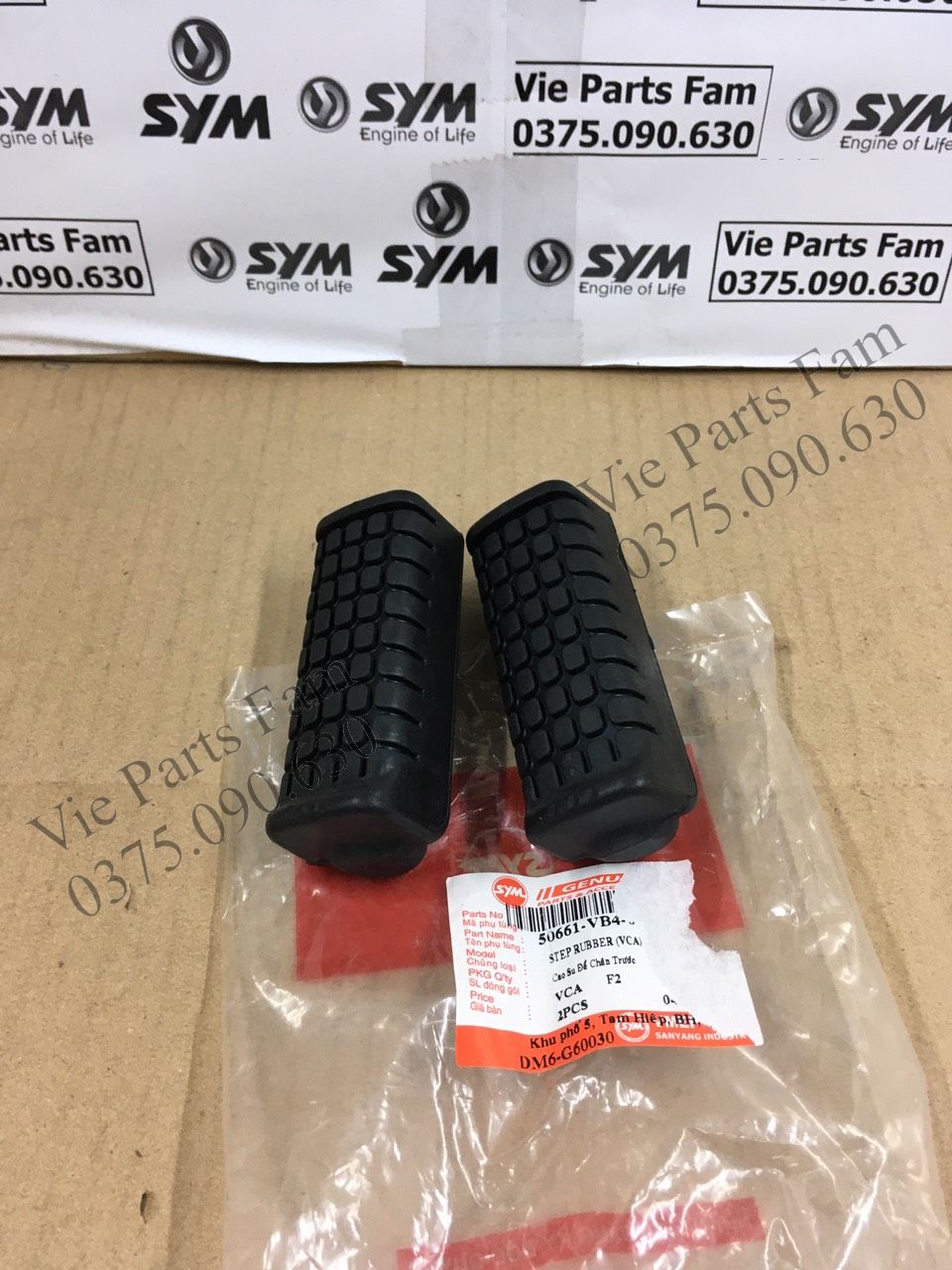 CẶP CAO SU CHÂN TRƯỚC ELEGANT SYM DIN MỚI 100%