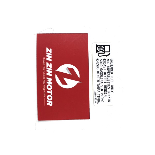Tem Thông Số Dán Bình Xăng - Satria FI, Raider FI - 11959-40J00-000 - Zin Zin Motor