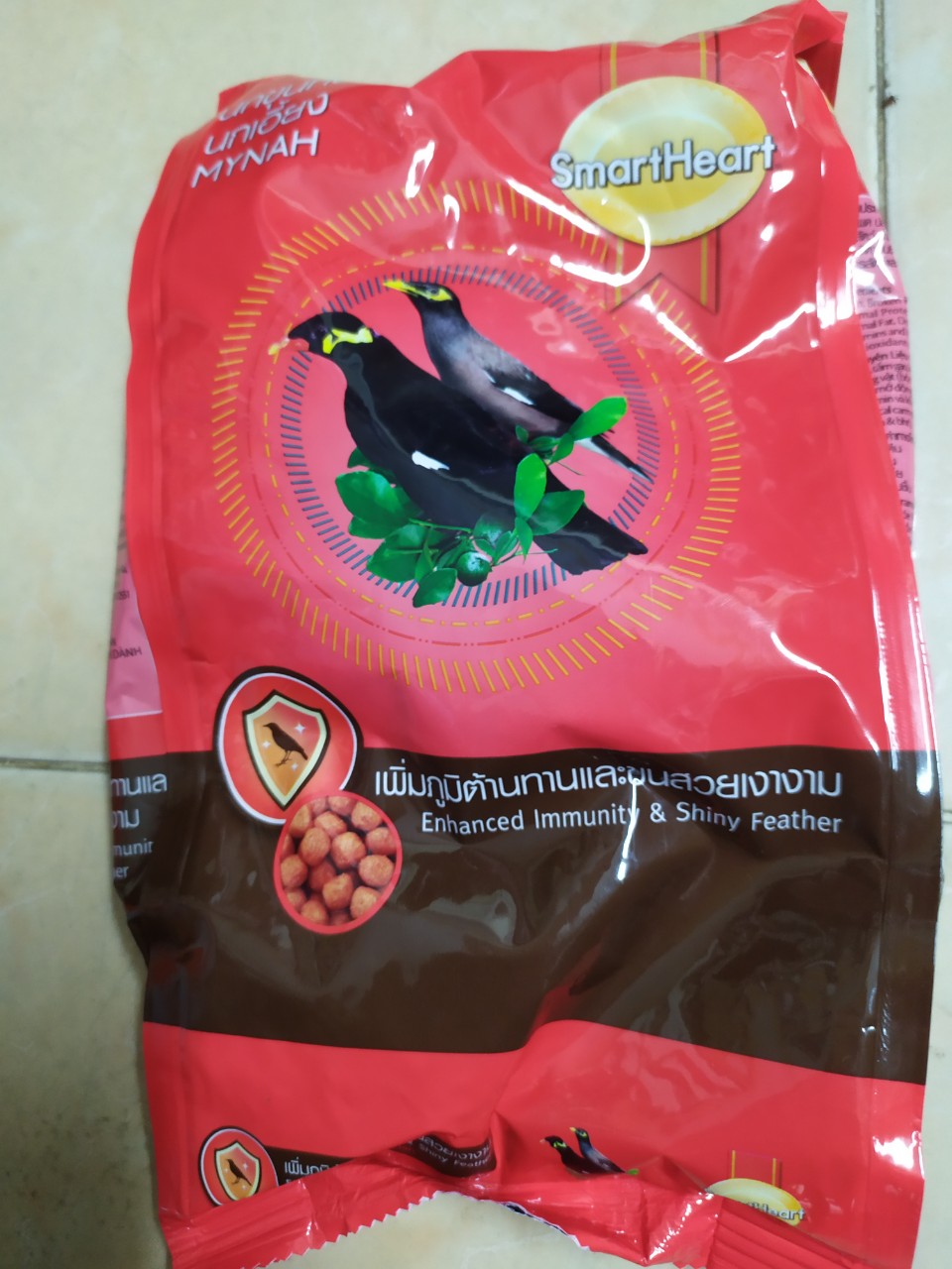 [HCM]Set 5 bịch Cám Ớt SmartHeart 400g - Thức Ăn Cho Chim Nhồng Sáo Cưỡng Két