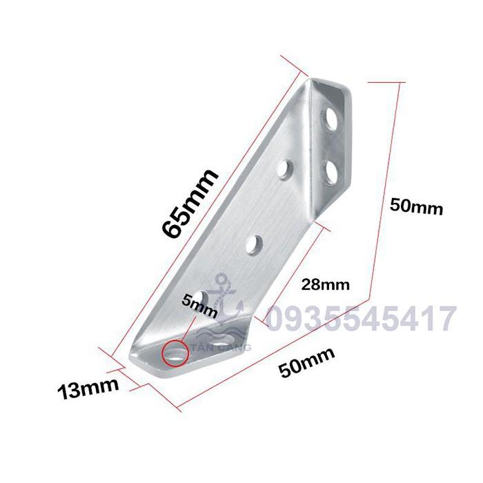1 cặp Ke Góc Inox Size 1 - 65mm