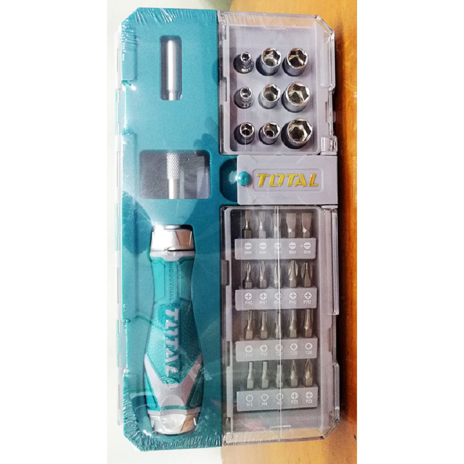 Bộ mũi vít 33 chi tiết Total TACSD30336