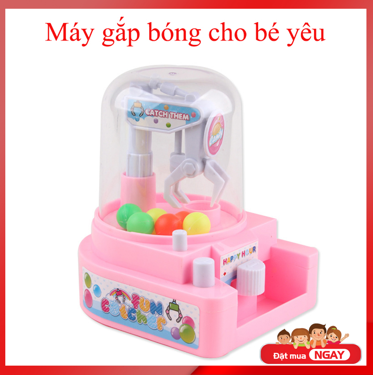 Đồ chơi máy gắp bóng cho bé