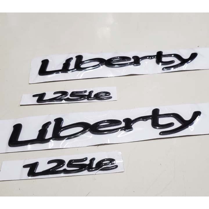 Tem xe vespa liberty 125ie bạc , đen
