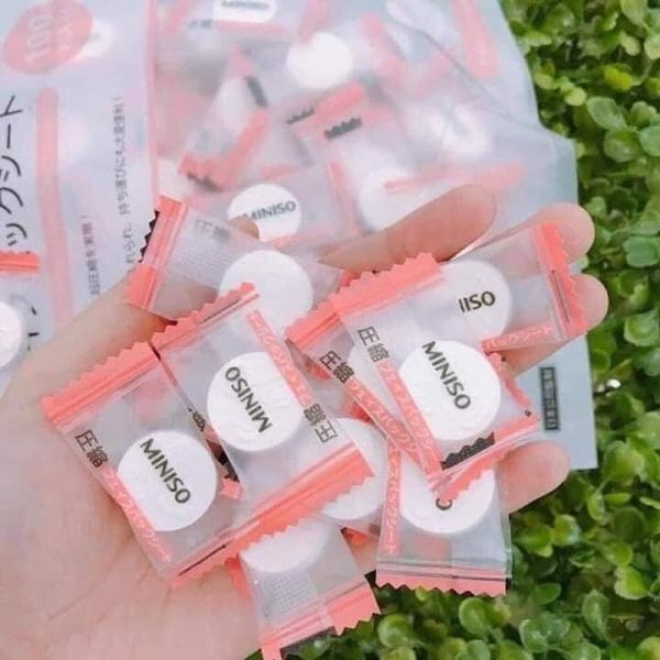 [Miniso] Mặt Nạ Giấy Viên Nén Tiện Lợi (Gói 100 viên)