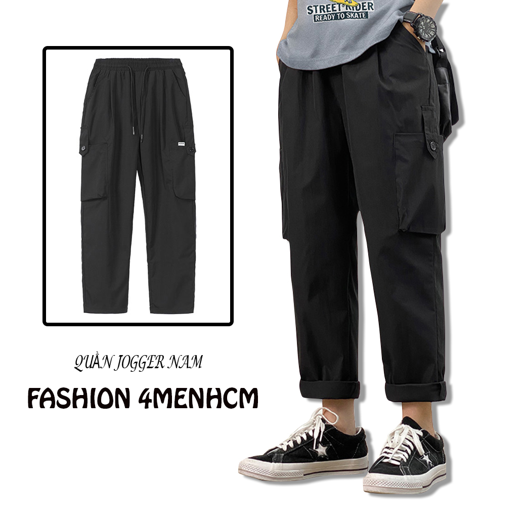 Quần Jogger Nam Túi Hộp Cài Cúc Ống Suông Kiểu Dáng Thể Thao Cá Tính Hot Trend 2024 Thời Trang FASHION4MENHCM QUAN SM001