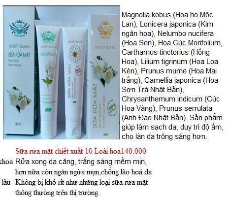 Combo sữa rửa mặt hoa lài+ super collgen