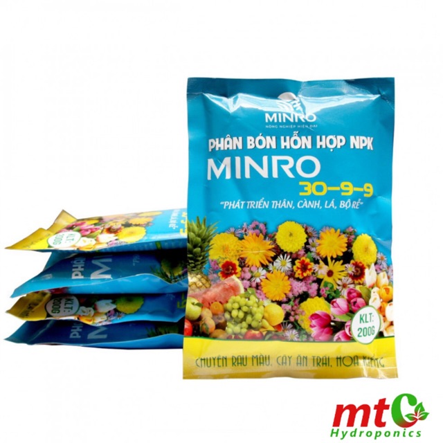 [HCM]Phân Bón NPK MINRO 30-9-9 Giúp Cây Phát Triển