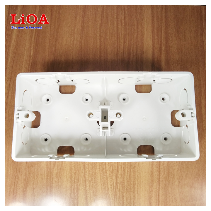 COMBO Đế âm tường - Đế nổi LiOA - Tự chống cháy, nhưa cao cấp