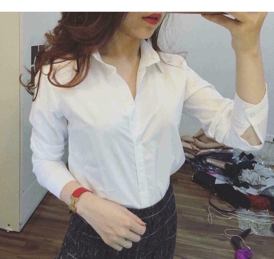 Áo sơ mi trắng không nhăn, không nhàu