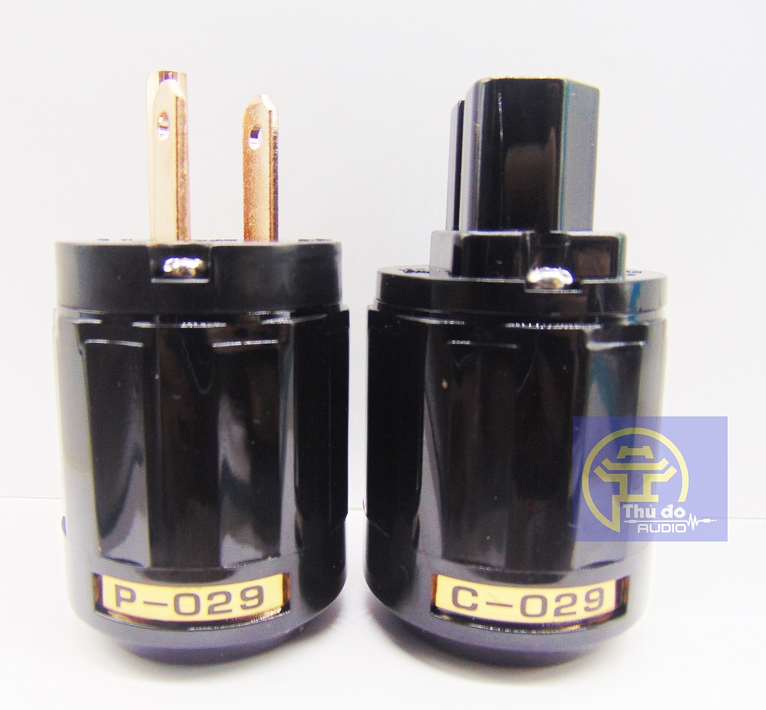 BỘ JACK NGUỒN ÂM THANH OYAIDE 029 NHẬT BẢN- Jack nguồn P029-C029 (15A/150v250V) Màu đen