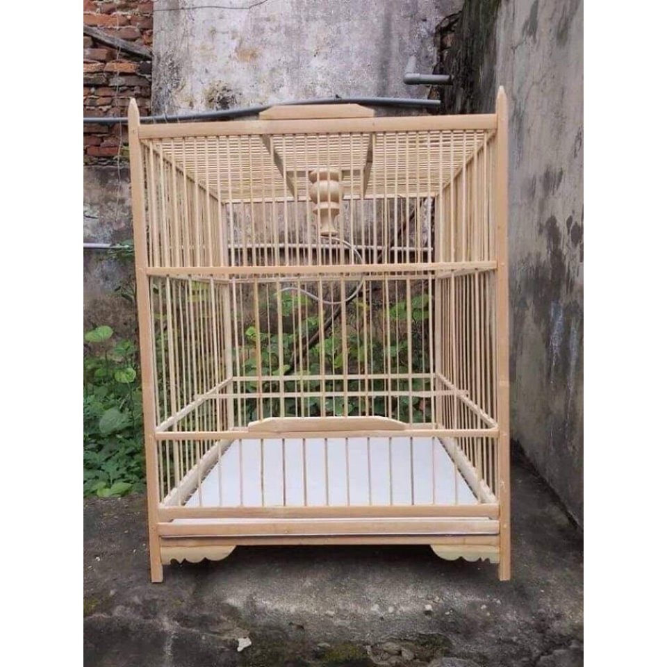 Khung lồng chim ép mộc chào mào bền đẹp chắc chắn Phụ Kiện Kabosa