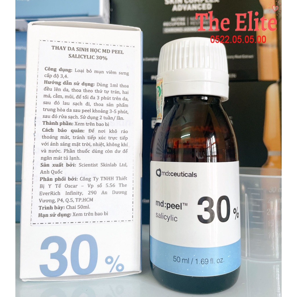 Thay da sinh học md:ceuticals md peel salicylic 30%