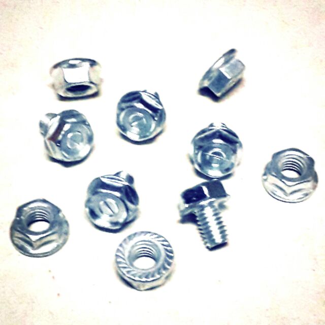 Bulon bông xi 6lyx1cm+tán x10 bộ