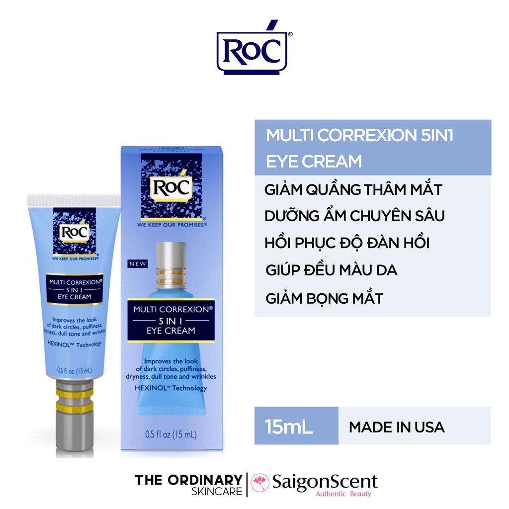 [HCM]Kem dưỡng mắt RoC Multi Correxion 5 In 1