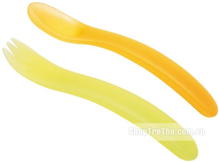 Bộ thìa dĩa xanh kèm hộp Combi