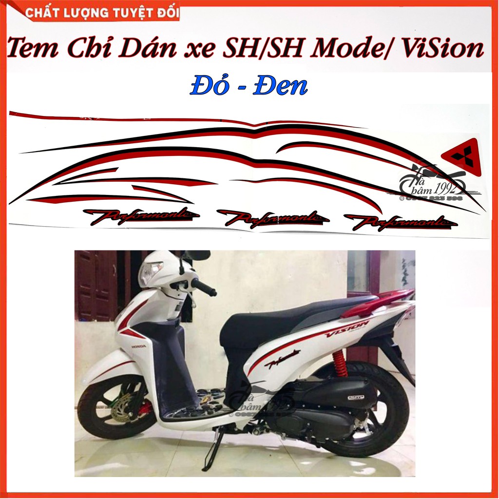 Tem Chỉ Performent Dán SH. SH Mode, Vision, Tem Chỉ Dán SH, SH Mode, Vision; Tem Chỉ Dán Xe Máy