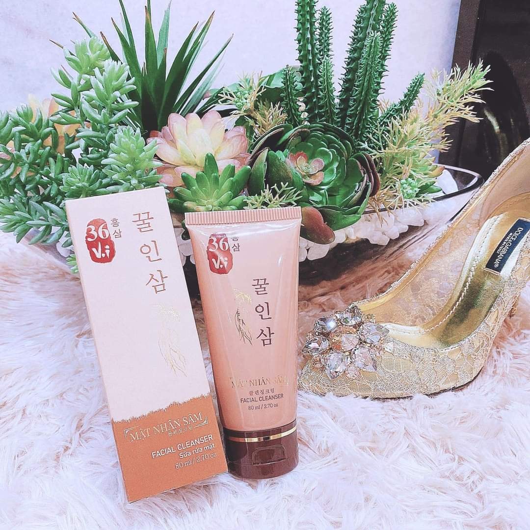 Sữa rửa mặt 36 vị mật nhân sâm dành cho da dầu mụn 80ml