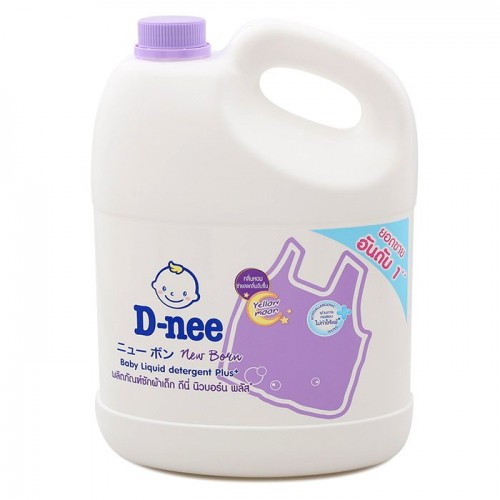 Nước giặt xả DNEE chuẩn Thái Lan 2800ml TÍM dành cho quần áo em bé , hàng nội địa thái , sỉ dnee can giặt
