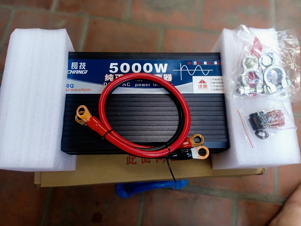 củ phát điện 12v lên 220v sine chuẩn 5000w