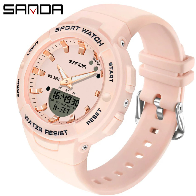 Đồng hồ Nữ thể thao SANDA 6005 Siêu Dễ Thương và Chống Nước, Chạy 2 Máy Cao Cấp, Bảo Hành 5 năm - Đồng Hồ Nữ Đẹp Cao Cấp, Đồng Hồ Nữ Chính Hãng, Đồng Hồ Nữ Đẹp, Đồng Hồ Nữ Chống Nước, Bảo Hành Toàn Quốc 12 Tháng bán ch