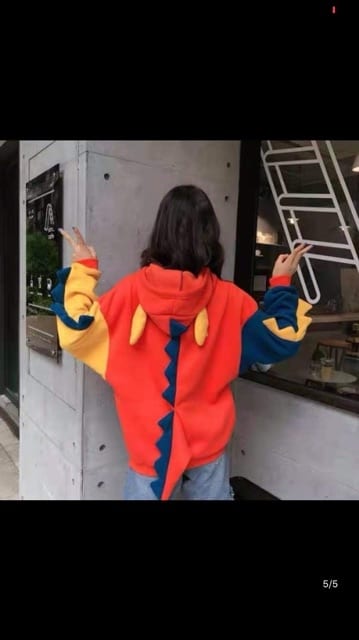Áo Hoodie Khủng Long   Có Mũ Siêu Cute