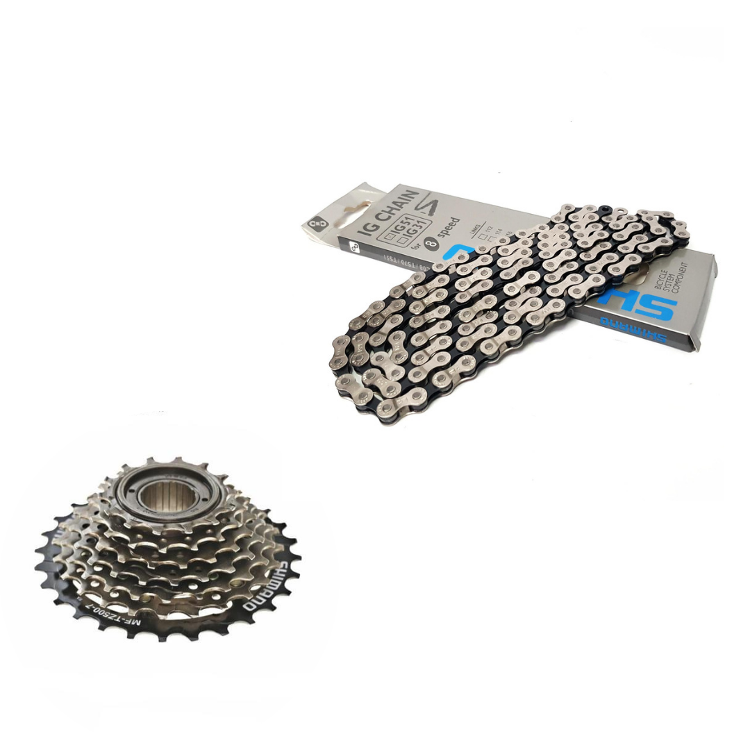 [HCM]Combo sên líp xe đạp 7 tầng shimano và sên SMN - YBN - TOOPRE xe đạp thể thao