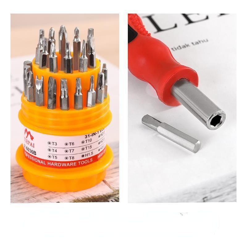 Bộ tua vít đa năng 31 đầu có kèm hộp đựng tiện dụng – bộ tua vít thép cao cấp chuyên dụng sửa chữa