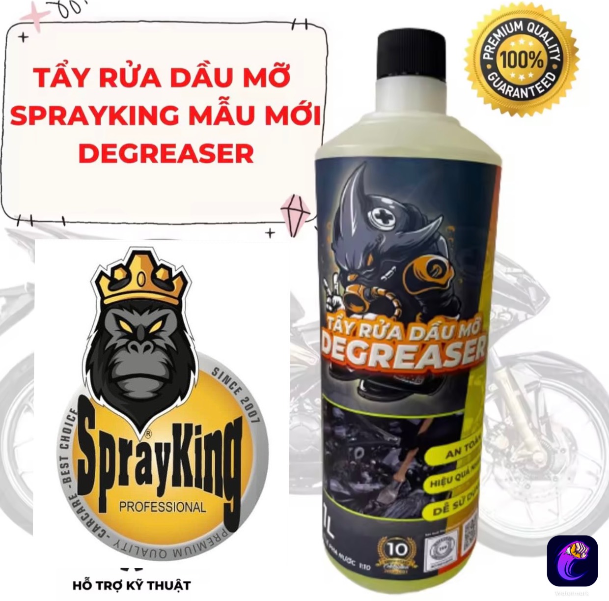 Sprayking Degreaser Tẩy Rửa Dầu Mỡ 1L