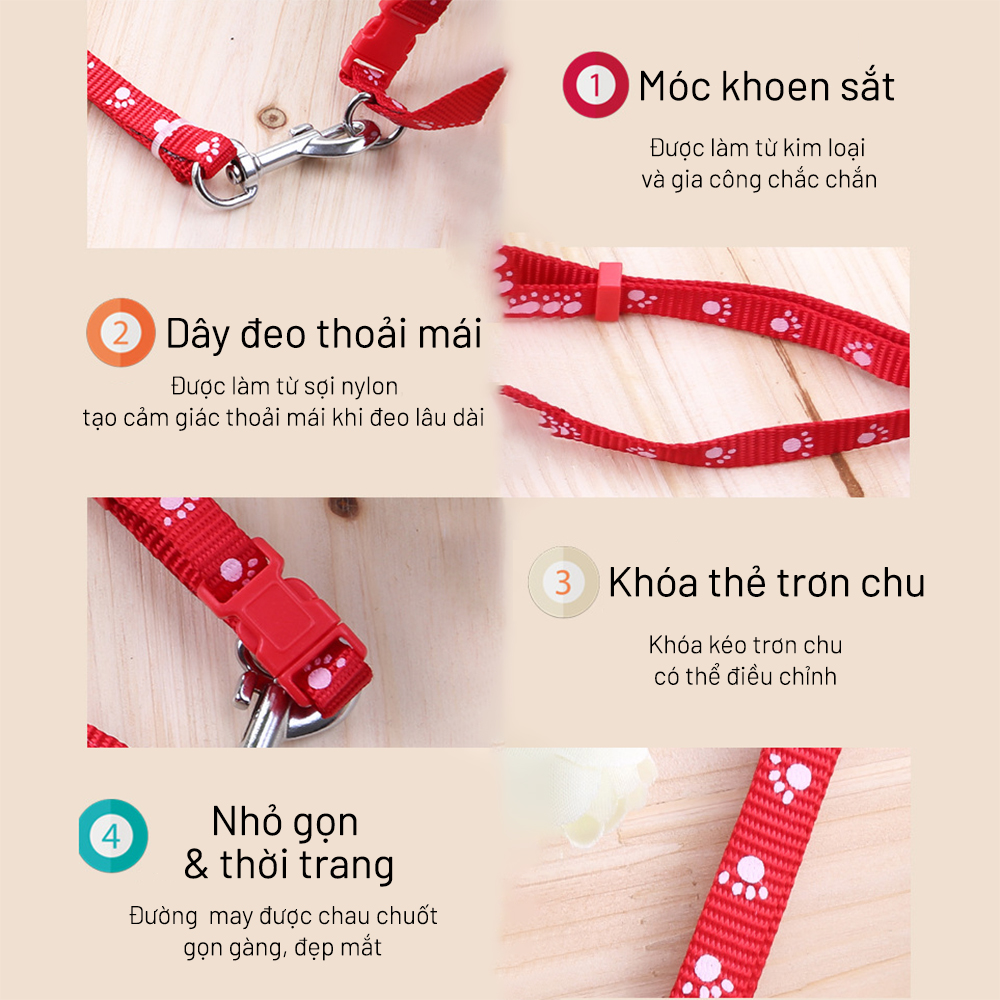 Dây dắt thú cưng cơ bản (Màu ngẫu nhiên) | BossDog