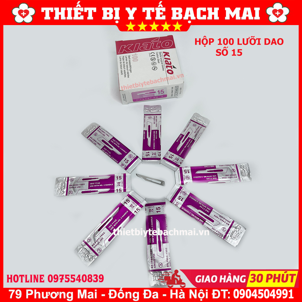Lưỡi dao mổ số 11,15,20,21 - chính hãng kiato ấn độ