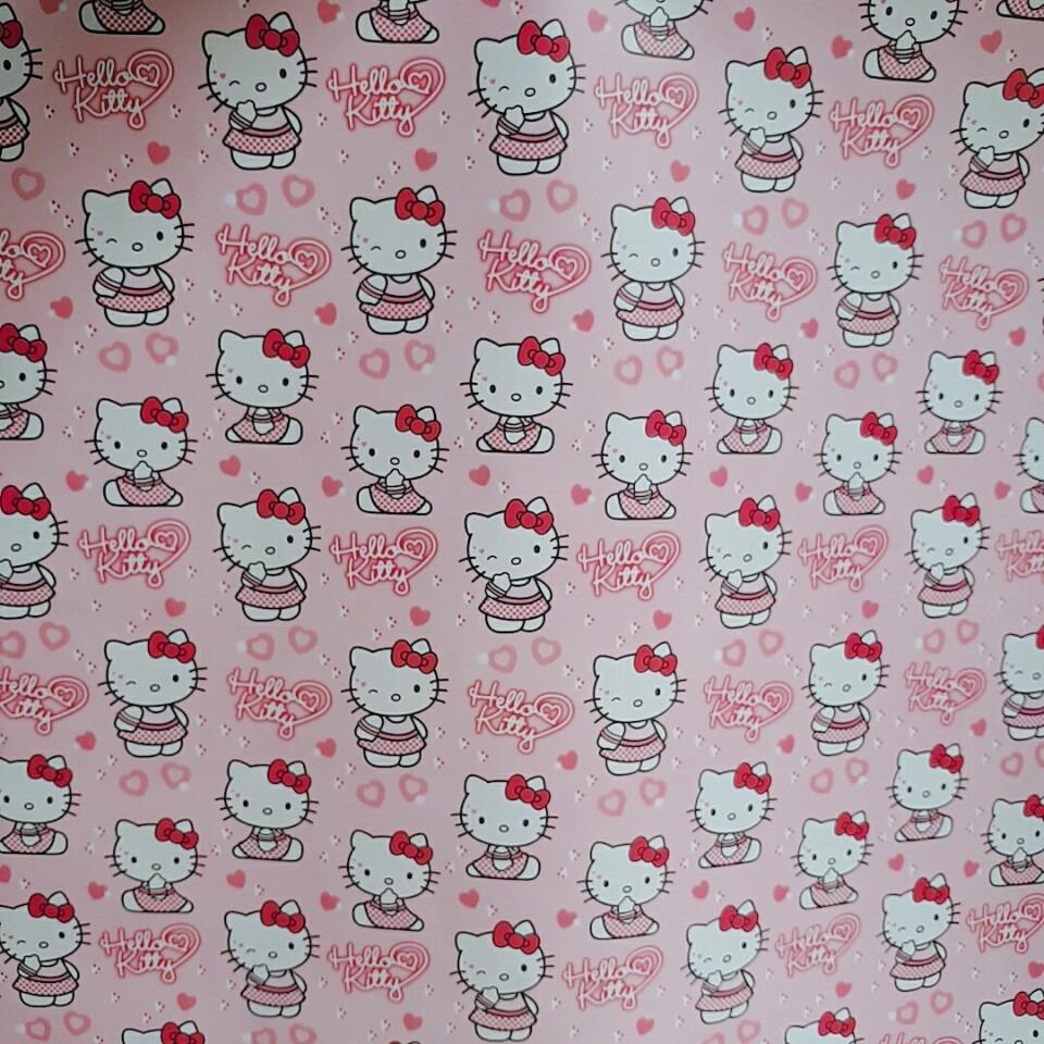 5m giấy dán tường kitty dễ thương khổ rộng 0.45m