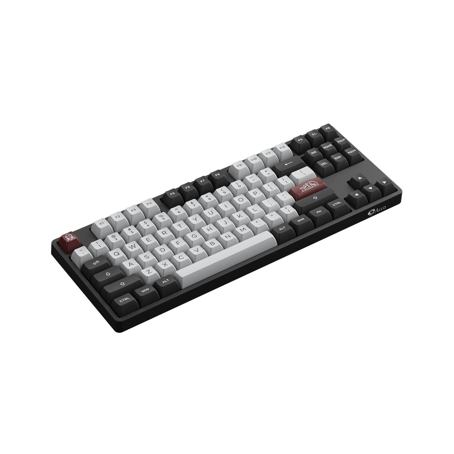 Bàn phím cơ Akko 5087B Multi-modes Dracula Castle (Bluetooth 5.0 / Wireless 2.4Ghz / Hotswap / Foam tiêu âm / TTC switch)