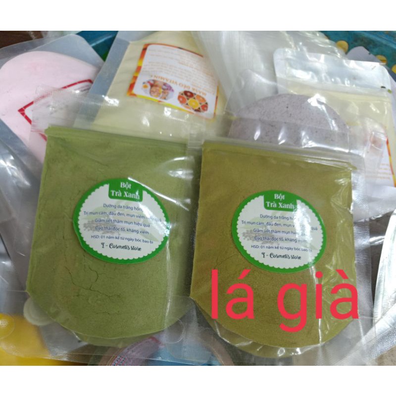 100 gram bột trà xanh handmade nguyên chất