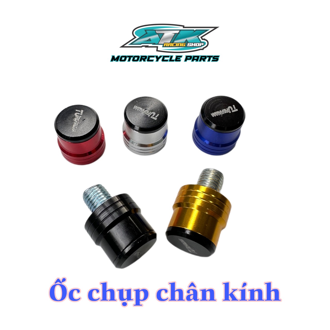 Ốc chân gương nắp chụp lổ chân kính ,chân 10ly cho các dòng xe máy tặng kèm 2 ốc ren thuận và ngược