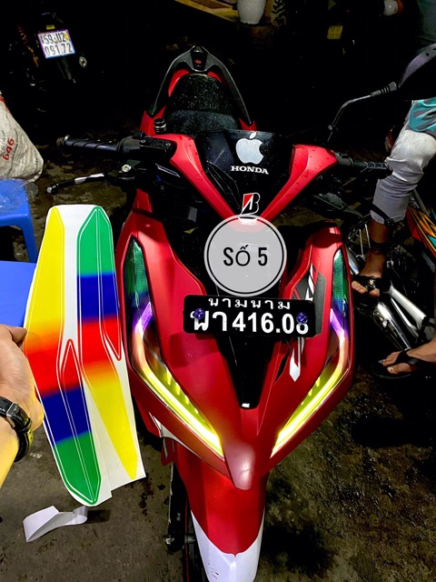 Decal Dán Đèn Demi Vario 2018-2024 Decal Chống Thấm Nước