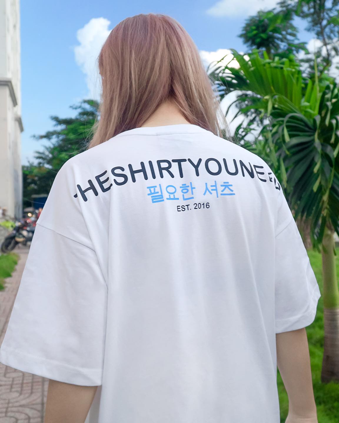 Áo thun TSUN Sig 1 - White unisex nam nữ