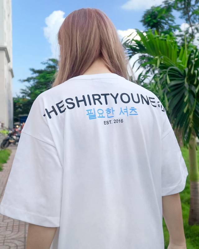 Áo thun TSUN Sig 1 - White unisex nam nữ