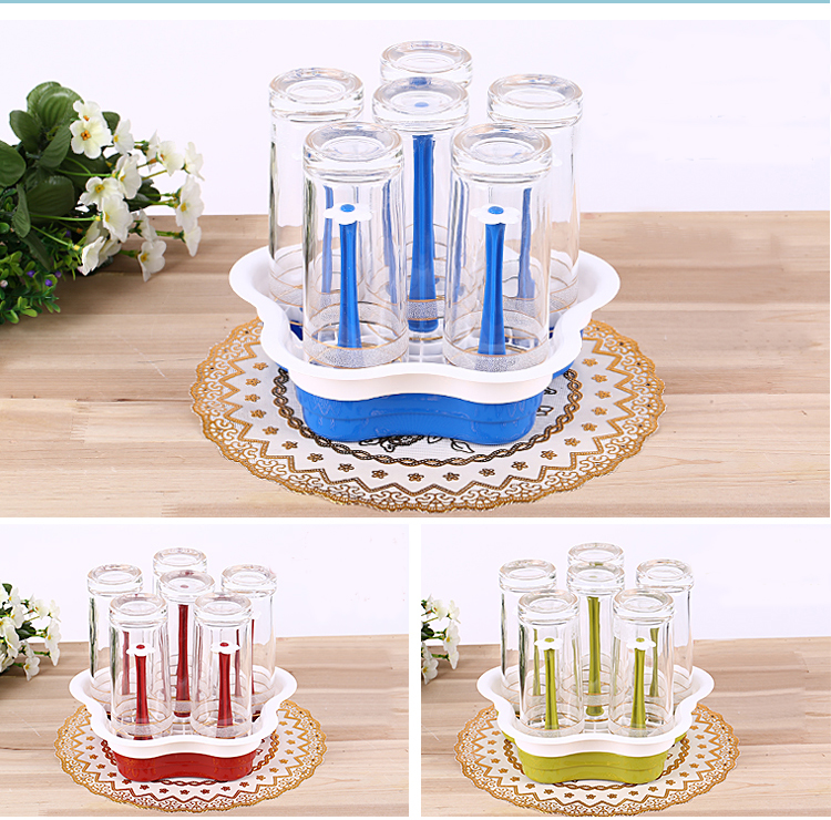 APPA STORE Khay úp cốc chén hình hoa 2 lớp - T3A4