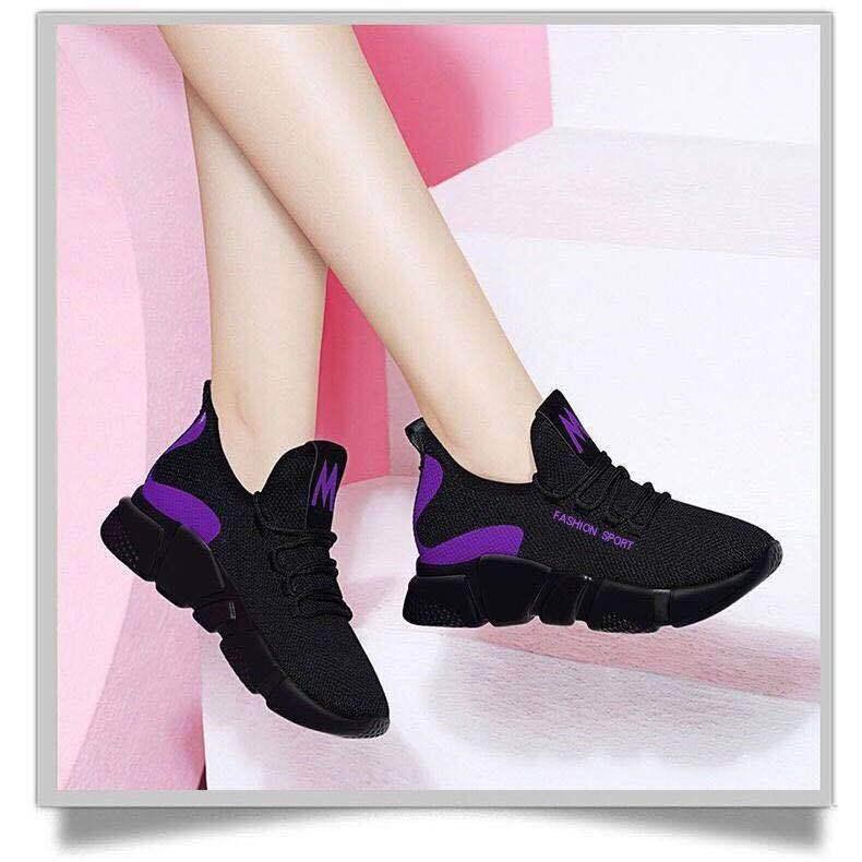 [HCM]Giày sneaker nam nữ kiểu M có 3 màu (đỏ - tím - trắng)