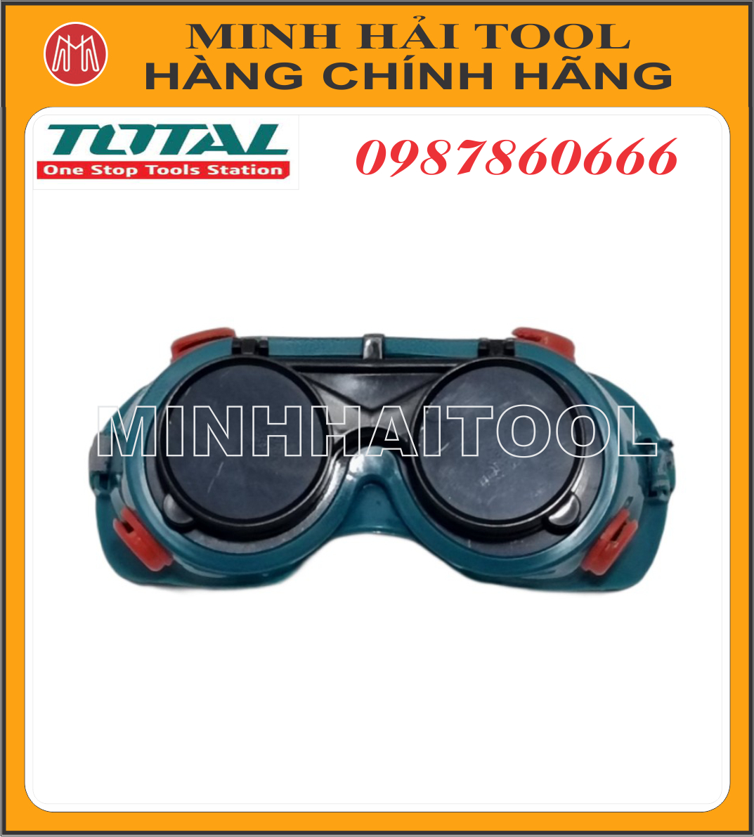 Kính hàn 2 lớp trắng đen Total TSP303