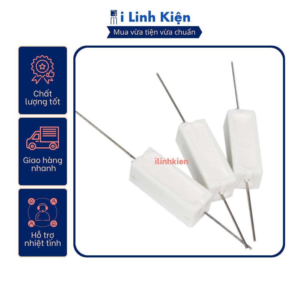 Điện trở sứ 5W 10K 5% chất lượng tốt