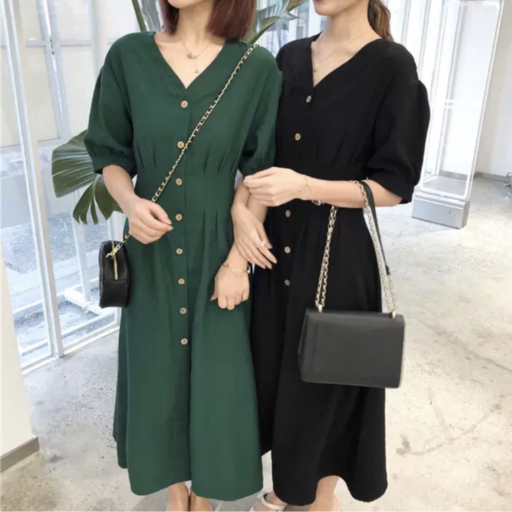 Mdi Sleeveless Dress V-neck Shirt 2 Colors - DX315