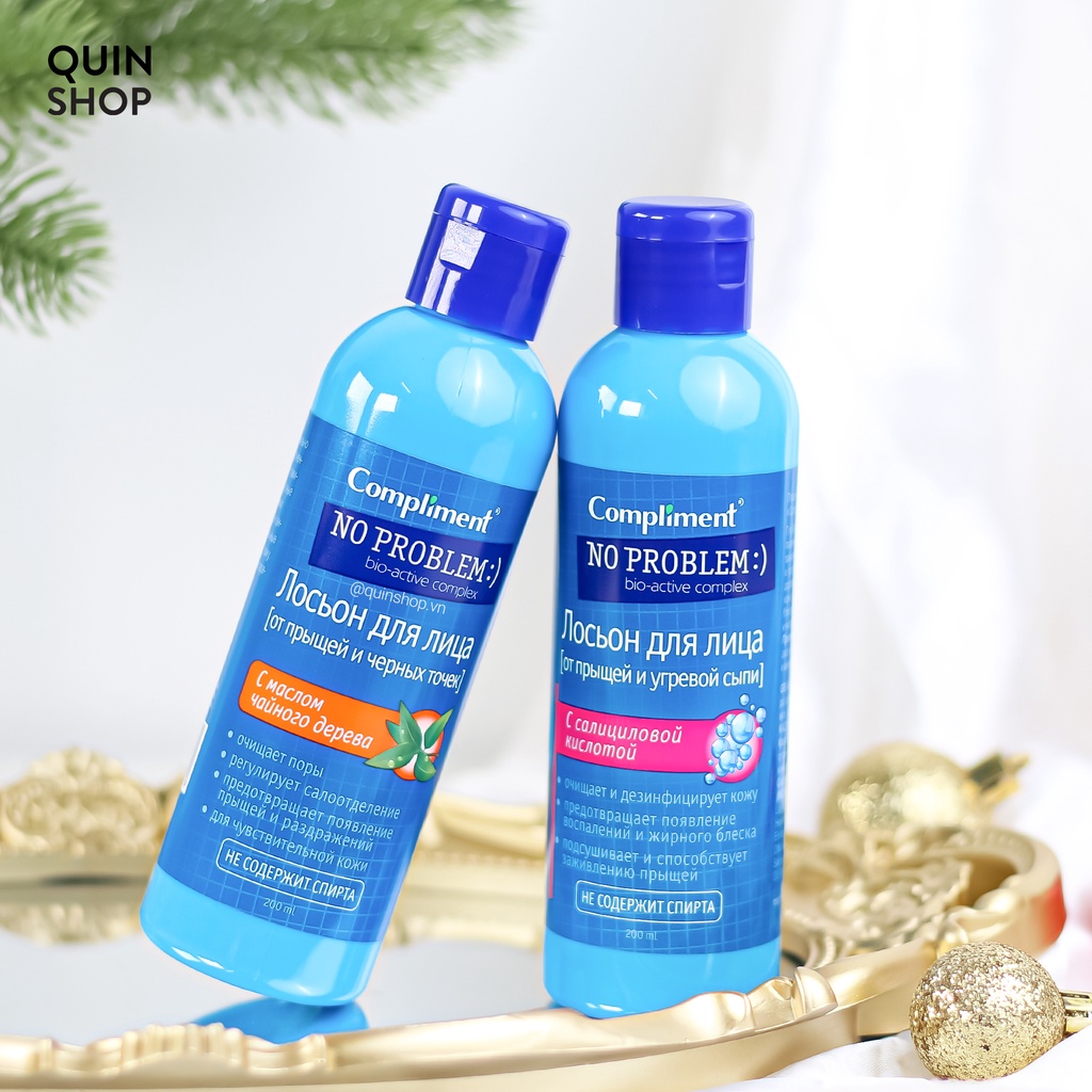 Nước Cân Bằng Giảm Mụn, Kiềm Dầu Compliment No Problem Toner
